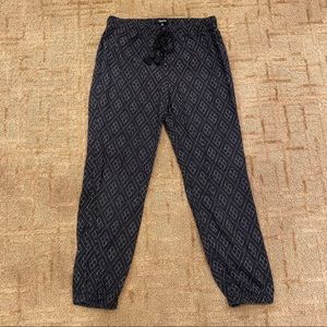 Madewell Black/White Print Jogger Pants
